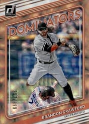 2022 Donruss Dominators Brandon Crawford #D-4 card