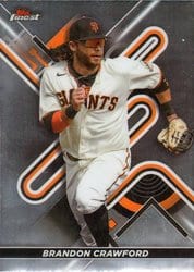 2022 Finest Base Set Brandon Crawford #85 card