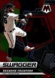 2022 Panini Mosaic Swagger Brandon Crawford #SW-12 card