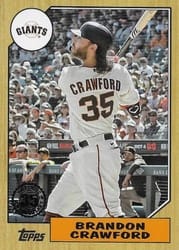 2022 Topps 1987 Topps Baseball (Series 2) Brandon Crawford #87TB-34 card