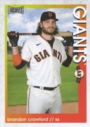 2022 Topps Archives Snapshots Base Set Brandon Crawford #29 card