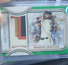 2022 Topps Definitive Collection Jumbo Relic Collection Brandon Crawford #DJR-BCR card