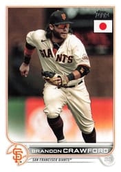 2022 Topps Japan Edition Base Set Brandon Crawford #83 card