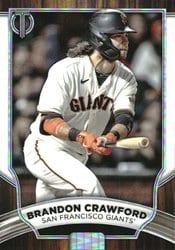2022 Topps Tribute Base Set Brandon Crawford #73 card