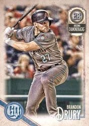 2018 Topps Gypsy Queen Base Set Brandon Drury #85 card