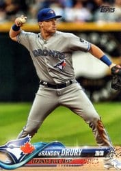 2018 Topps Update Base Set Brandon Drury #US292 card
