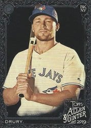 2019 Topps Allen & Ginter X Base Set Brandon Drury #225 card