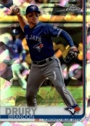 2019 Topps Chrome Sapphire Edition Base Set Brandon Drury #686 card