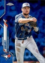 2020 Topps Chrome Sapphire Edition Base Set Brandon Drury #253 card