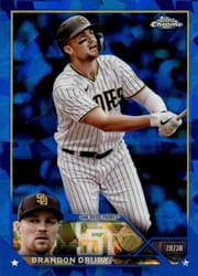 2023 Topps Chrome Sapphire Edition Base Set Brandon Drury #14 card