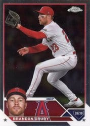 2023 Topps Chrome Update Base Set Brandon Drury #USC121 card