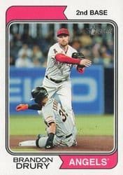 2023 Topps Heritage Base Set Brandon Drury #416 card