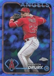 2024 Topps Chrome Sapphire Edition Base Set Brandon Drury #644 card