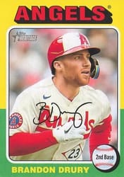 2024 Topps Heritage Mini Base Set Brandon Drury #20 card