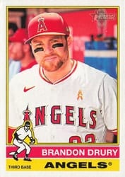 2025 Topps Heritage Base Set Brandon Drury #283 card