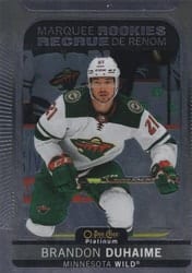 2021-22 O-Pee-Chee Platinum Base Set Brandon Duhaime #293 card