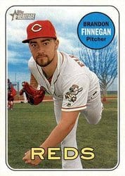 2018 Topps Heritage Base Set Brandon Finnegan #421 card