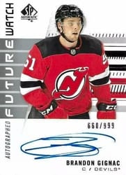 2019-20 SP Authentic Base Set Brandon Gignac #164 card