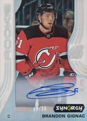 2019-20 Upper Deck Synergy Base Set Brandon Gignac #64 card