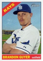 2015 Topps Heritage Base Set Brandon Guyer #685 card