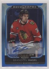 2021-22 O-Pee-Chee Platinum Blue Rainbow Autos Brandon Hagel #BA-BH card