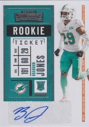 2020 Panini Contenders Base Set Brandon Jones #249 card