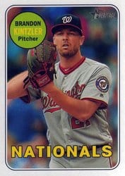 2018 Topps Heritage Base Set Brandon Kintzler #355 card