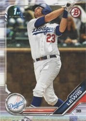 2019 Bowman Draft Base Set Brandon Lewis #BD-40 card