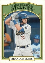 2021 Topps Heritage Minor League Base Set Brandon Lewis #82 card