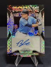 2019 Panini Prizm Rookie Autographs Brandon Lowe #RA-BL card