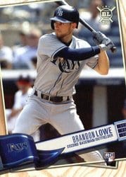 2019 Topps Big League Base Set Brandon Lowe #328 card