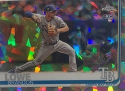 2019 Topps Chrome Sapphire Edition Base Set Brandon Lowe #114 card