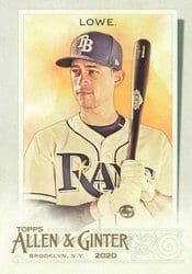 2020 Topps Allen & Ginter Base Set Brandon Lowe #189 card