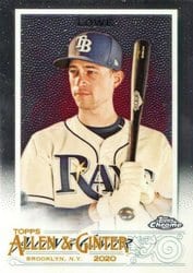 2020 Topps Allen & Ginter Chrome Base Set Brandon Lowe #189 card