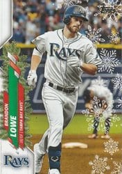 2020 Topps Holiday Base Set Brandon Lowe #HW41 card