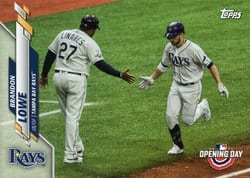 2020 Topps Opening Day Base Set Brandon Lowe #165 card