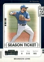 2021 Panini Contenders Base Set Brandon Lowe #45 card