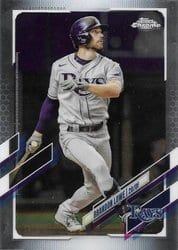 2021 Topps Chrome Base Set Brandon Lowe #218 card