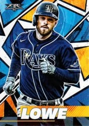 2021 Topps Fire Base Set Brandon Lowe #185 card