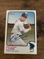 2021 Topps Heritage Real One Autographs Brandon Lowe #ROA-BL card