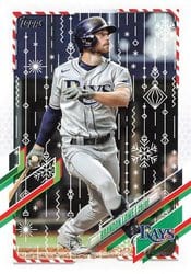 2021 Topps Holiday Base Set Brandon Lowe #HW39 card
