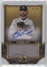 2022 Topps Triple Threads Autograph Single Jumbo Relics Brandon Lowe #ASJR-BL card