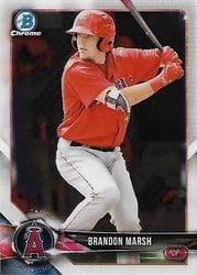 2018 Bowman Chrome Prospects Brandon Marsh #BCP182 card