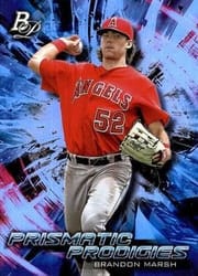 2018 Bowman Platinum Prismatic Prodigies Brandon Marsh #PPP-39 card
