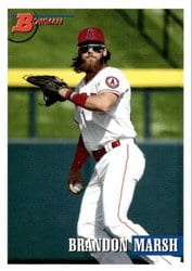 2021 Bowman Heritage Base Set Brandon Marsh #181 card