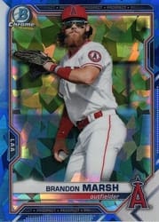 2021 Bowman Sapphire Edition Base Set Brandon Marsh #BCP-112 card