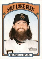 2021 Topps Heritage Minor League Base Set Brandon Marsh #114 card