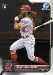 2022 Bowman Chrome Base Set Brandon Marsh #70 card