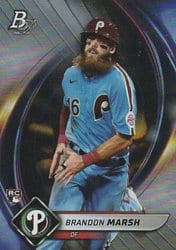 2022 Bowman Platinum Base Set Brandon Marsh #4 card