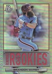 2022 Bowman Platinum Renowned Rookies Brandon Marsh #RR-1 card